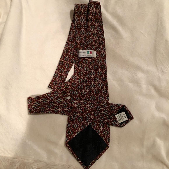 Domenico Franco Como Men’s Designer Silk Tie - Picture 2 of 5